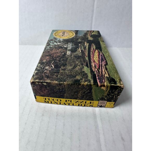 Vintage tuco miniature jigsaw puzzle “garden by the river” - Picture 3 of 6